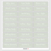 Anpassbare Gästeschriften für Hochzeiten Aufkleber (Blatt)