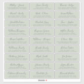 Anpassbare Gästeschriften für Hochzeiten Aufkleber (Blatt)