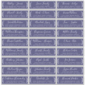 Anpassbare Gästeschriften für Hochzeiten Aufkleber (Vorderseite)