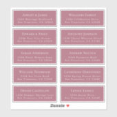 Anpassbare Gästeschriften für Hochzeiten Aufkleber (Blatt)