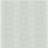 Anpassbare Gästeschriften für Hochzeiten Aufkleber (Vorderseite)