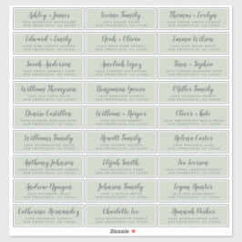 Anpassbare Gästeschriften für Hochzeiten Aufkleber