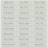 Anpassbare Gästeschriften für Hochzeiten Aufkleber (Vorderseite)