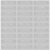 Anpassbare Gästeschriften für Hochzeiten Aufkleber (Vorderseite)