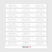 Anpassbare Gästeschriften für Hochzeiten Aufkleber (Blatt)