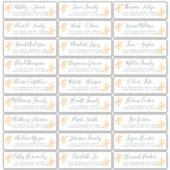 Anpassbare Gästeschriften für Hochzeiten Aufkleber (Vorderseite)