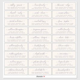 Anpassbare Gästeschriften für Hochzeiten Aufkleber