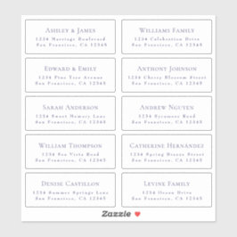 Anpassbare Gästeschriften für Hochzeiten Aufkleber