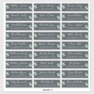 Anpassbare Gästeschriften für Hochzeiten Aufkleber