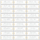 Anpassbare Gästeschriften für Hochzeiten Aufkleber (Vorderseite)