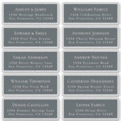 Anpassbare Gästeschriften für Hochzeiten Aufkleber (Vorderseite)