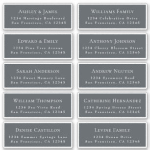 Anpassbare Gästeschriften für Hochzeiten Aufkleber