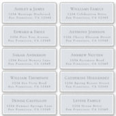 Anpassbare Gästeschriften für Hochzeiten Aufkleber (Vorderseite)