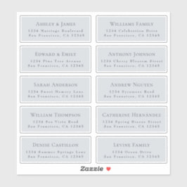 Anpassbare Gästeschriften für Hochzeiten Aufkleber