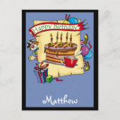 Anpassbare Geburtstagskarten Postkarte (Vorderseite)