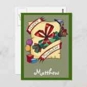 Anpassbare Geburtstagskarten Postkarte (Vorne/Hinten)