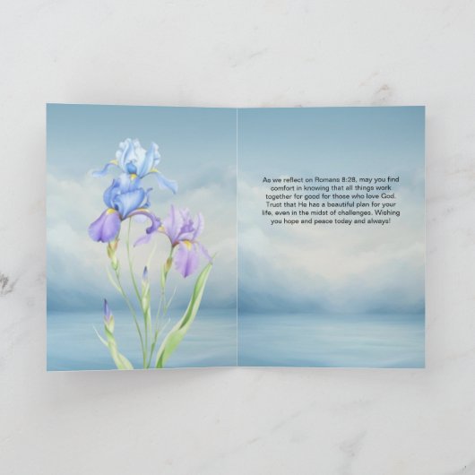 Anpassbare geklappte Grußkarte Karte (Innenseite)