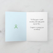 Anpassbare, geklappte Transplantationskarte Dankeskarte (Innenseite)