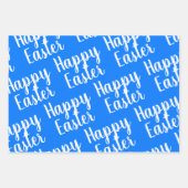 Anpassbare gelbe Orange Blue Happy Oaster Geschenkpapier Set (Vorderseite 2)