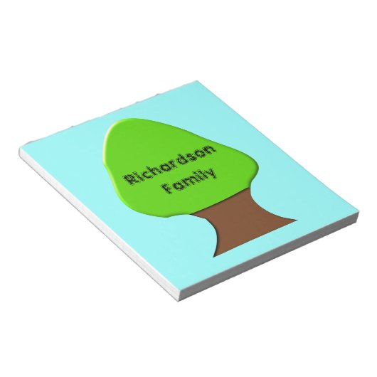 Anpassbare Genealogische Struktur für Notepad Notizblock (angewinkelt)