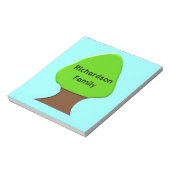 Anpassbare Genealogische Struktur für Notepad Notizblock (Rotiert)