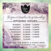 Anpassbare Geschäftszeiten für Logos und Texte Fensteraufkleber (Blatt 3)