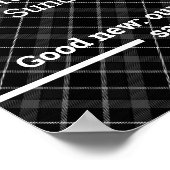 Anpassbare Geschäftszeiten für Logos und Texte Poster (Ecke)