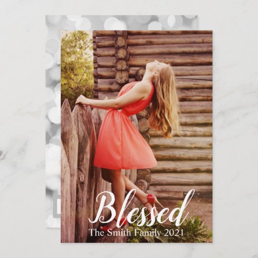 Anpassbare gesegnete Weihnachten (Vorne/Hinten)