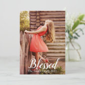 Anpassbare gesegnete Weihnachten (Stehend Vorderseite)