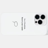 Anpassbare Gestaltung nicht überdenken Case-Mate iPhone Hülle (Rückseite (Horizontal))