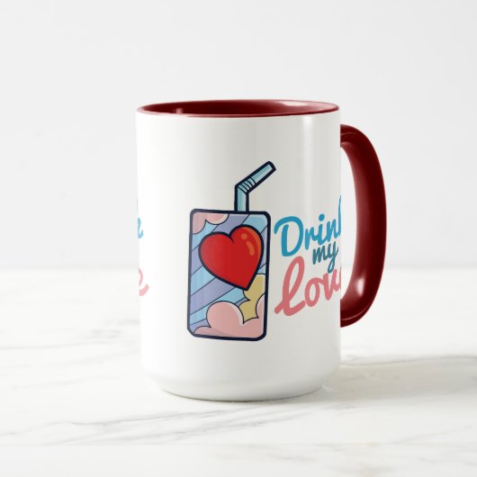 Anpassbare Getränke meiner Liebe Tasse (VorderseiteRechts)