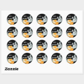 Anpassbare Ghost-Sticker Runder Aufkleber (Blatt)
