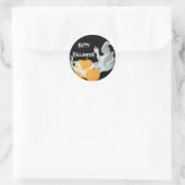 Anpassbare Ghost-Sticker Runder Aufkleber (Tasche)