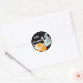 Anpassbare Ghost-Sticker Runder Aufkleber (Umschlag)