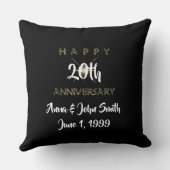 Anpassbare glückliche Jubiläumsstarre Kissen (Rückseite)