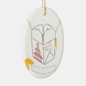 Anpassbare Glückskode mit chinesischer Abholbox Keramik Ornament (Rechts)