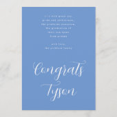 Anpassbare Glückwunsch Grundschule für Foto Ankündigung (Rückseite)