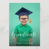 Anpassbare Glückwunsch Grundschule für Foto Ankündigung (Vorderseite)