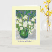 Anpassbare Glückwunschkarte für Hochzeiten Karte (Gelbe Blume)