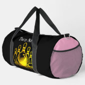 Anpassbare Golden Bowling Team Art Duffle Bag (Rechte Ecke)