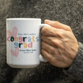 Anpassbare Gratulation zum Abschluss Kaffeetasse