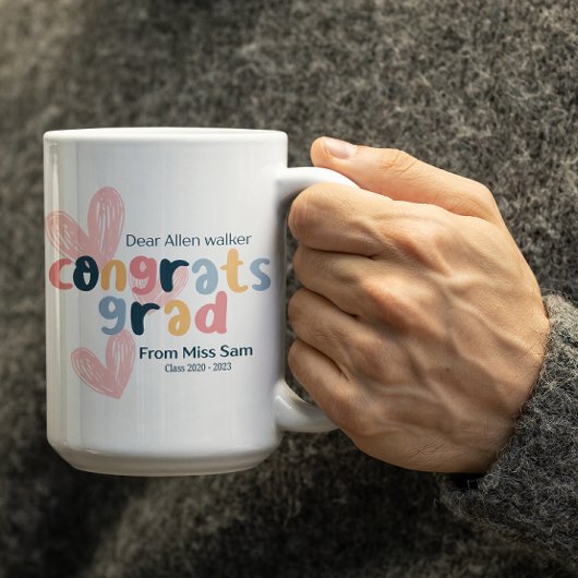 Anpassbare Gratulation zum Abschluss Kaffeetasse