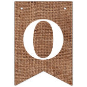 Anpassbare GRATULATIONEN! auf Simulated Burlap Wimpelkette (Zweite Fahne)