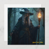 Anpassbare Green Forest Hexenkarte (Vorne/Hinten)