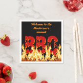 Anpassbare GRILLEN Papier Napkins Serviette (Beispiel)