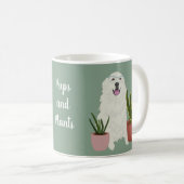 Anpassbare Große Pyrenäen Kaffeetasse (VorderseiteRechts)