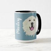Anpassbare Große Pyrenäen Tasse (VorderseiteRechts)