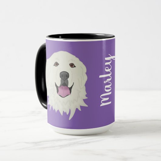 Anpassbare Große Pyrenäen Tasse (Vorderseite Links)