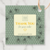 Anpassbare Grüne Unternehmen dank Tag Geschenkanhänger (Rückseite)