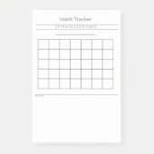 Anpassbare Habit-Tracker-Kommentare Post-it Klebezettel (Vorderseite)